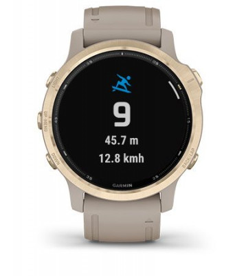 Funkcja Garmin Fenix 6S Solar Srebrny z czarnym paskiem [010-02409-00]