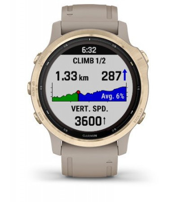 Garmin Fenix 6S Solar Srebrny z czarnym paskiem [010-02409-00] cecha