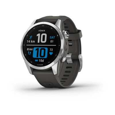 Garmin Fenix 7s srebrny z grafitowym paskiem [010-02539-01]