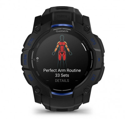 Garmin Instinct 3 Amoled 50mm Black/Bolt Blue [010-03020-03]