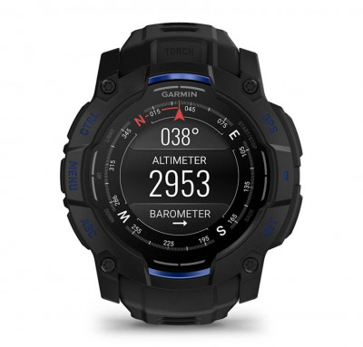 Garmin Instinct 3 Amoled 50mm Black/Bolt Blue [010-03020-03]