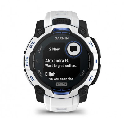 Garmin Instinct 3 Solar 45 mm Whitestone / Bolt Blue [010-02934-03]