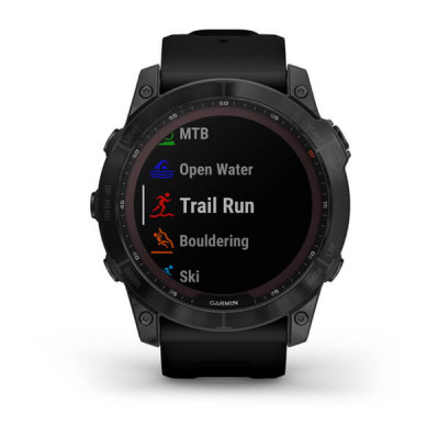 Garmin Fenix 7X Sapphire Solar Czarny tytan  (DLC) z czarnym paskiem [010-02541-23]