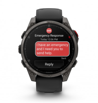 Garmin Fenix 8 Pro AMOLED 47 mm Sapphire Black/Pebble Grey [010-03198-01]