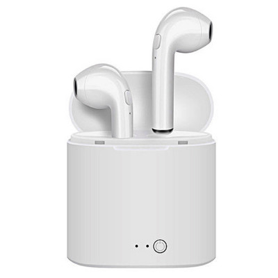 Słuchawki Bluetooth i7S TWS + Powerbank Białe