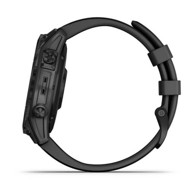 Garmin Fenix 7 Sapphire Solar Czarny tytan z powłoką węglową (DLC) z czarnym paskiem [010-02540-35]