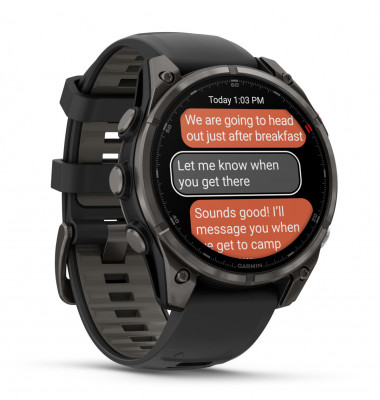 Garmin Fenix 8 Pro AMOLED 47 mm Sapphire Black/Pebble Grey [010-03198-01]