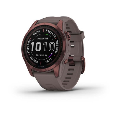 Garmin Fenix 7s Sapphire Solar Ciemnobrązowy tytan [010-02539-29]