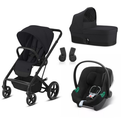 Cybex Balios S Lux + Gondola Cybex Cot S + Cybex Aton B2 I-size + Adaptery