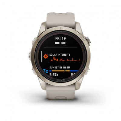 Garmin Fenix 7s Pro Sapphire Solar Jasnozłoty [010-02776-15]