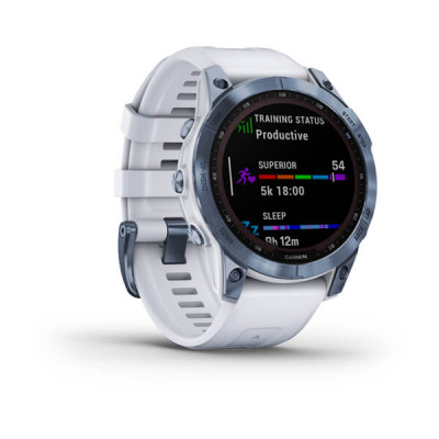 Garmin Fenix 7 Sapphire Solar Jasnoniebieski Tytan [010-02540-25]