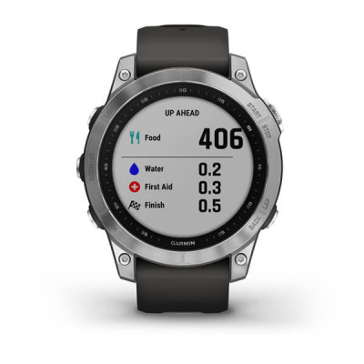 Garmin Fenix 7 srebrny z grafitowym paskiem [010-02540-01] 