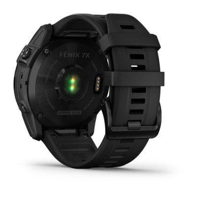 Garmin Fenix 7X Sapphire Solar Czarny tytan  (DLC) z czarnym paskiem [010-02541-23]