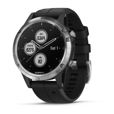 Garmin Fenix 5 Plus Srebrny [010-01988-11]