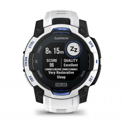 Garmin Instinct 3 Solar 45 mm Whitestone / Bolt Blue [010-02934-03]