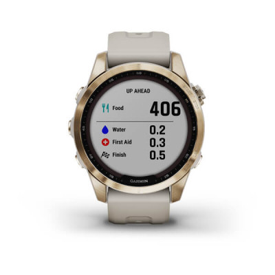 Garmin Fenix 7s Sapphire Solar Kremowozłoty tytan [010-02539-21]