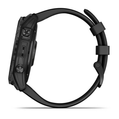 Garmin Fenix 7X Sapphire Solar Czarny tytan  (DLC) z czarnym paskiem [010-02541-23]