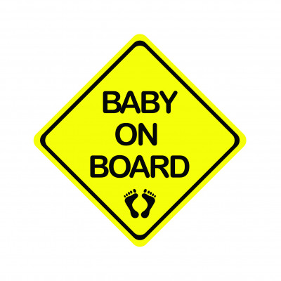 Naklejka "Baby on board" (gr)