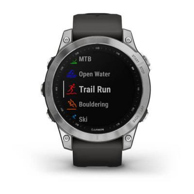 Garmin Fenix 7s srebrny z grafitowym paskiem [010-02539-01]