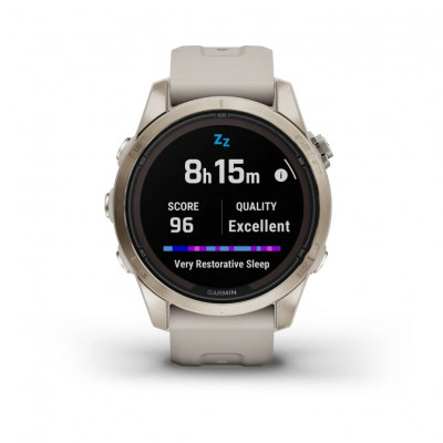 Garmin Fenix 7s Pro Sapphire Solar Jasnozłoty [010-02776-15]