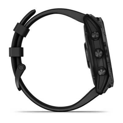 Garmin Fenix 7X Sapphire Solar Czarny tytan  (DLC) z czarnym paskiem [010-02541-23]