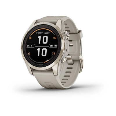 Garmin Fenix 7s Pro Sapphire Solar Jasnozłoty [010-02776-15]