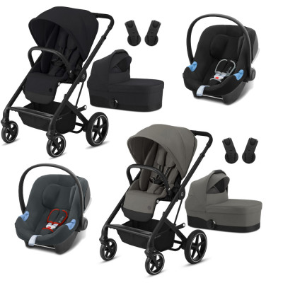 Cybex Balios S Lux + Gondola Cybex Cot S + Cybex Aton B I-size + Adaptery