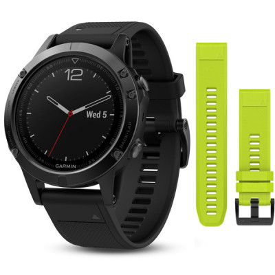 Garmin Fenix 5 Sapphire Czarny z czarnym paskiem [010-01688-11] + GRATIS