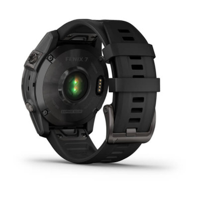 Garmin Fenix 7 Sapphire Solar Czarny tytan z powłoką węglową (DLC) z czarnym paskiem [010-02540-35]