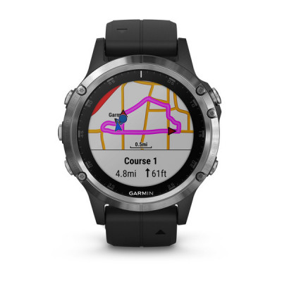 Garmin Fenix 5 Plus Srebrny [010-01988-11]