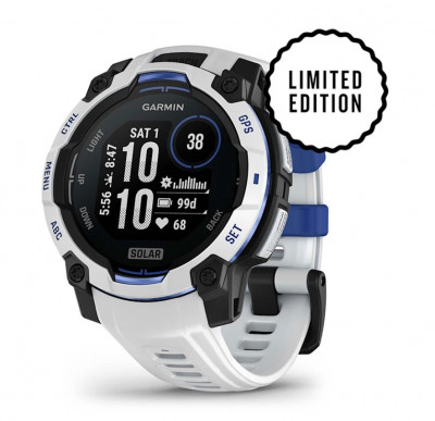 Garmin Instinct 3 Solar 45 mm Whitestone / Bolt Blue [010-02934-03]