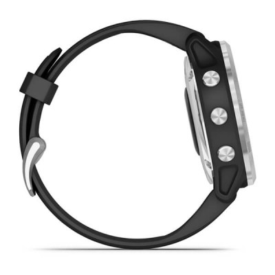 Garmin Fenix 6S Solar Srebrny z czarnym paskiem [010-02409-00]