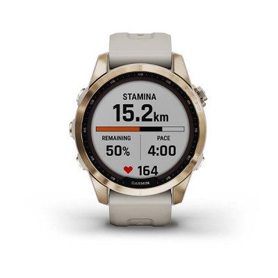 Garmin Fenix 7s Sapphire Solar Kremowozłoty tytan [010-02539-21]