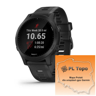 Garmin Forerunner 945 + PL TOPO 2022.2 (+ EU Topo)