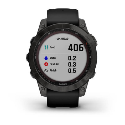 Garmin Fenix 7 Sapphire Solar Czarny tytan z powłoką węglową (DLC) z czarnym paskiem [010-02540-35]