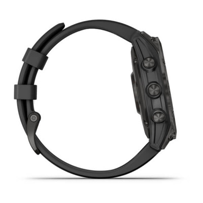 Garmin Fenix 7 Sapphire Solar Czarny tytan z powłoką węglową (DLC) z czarnym paskiem [010-02540-35]