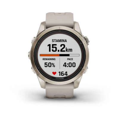 Garmin Fenix 7s Pro Sapphire Solar Jasnozłoty [010-02776-15]
