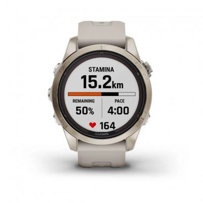 Garmin Fenix 7s Pro Sapphire Solar Jasnozłoty [010-02776-15]