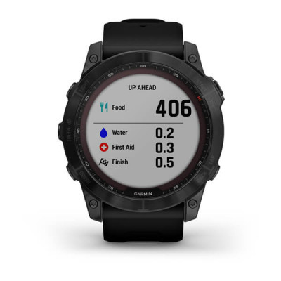 Garmin Fenix 7X Sapphire Solar Czarny tytan  (DLC) z czarnym paskiem [010-02541-23]