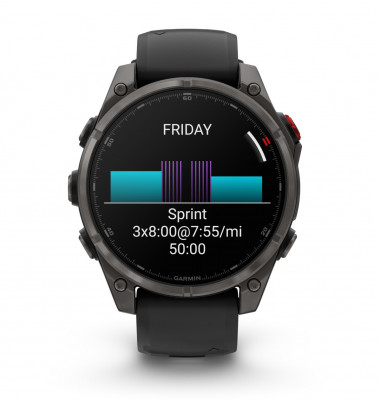 Garmin Fenix 8 Pro AMOLED 47 mm Sapphire Black/Pebble Grey [010-03198-01]