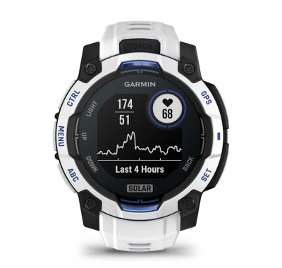 Garmin Instinct 3 Solar 45 mm Whitestone / Bolt Blue [010-02934-03]
