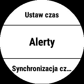 Alert pełnej godziny Fenix 6x pro solar zakładka Alerty