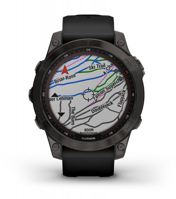 Przewaga Garmin Fenix 7 Sapphire Solar Tytanowo-szary [010-02540-21]