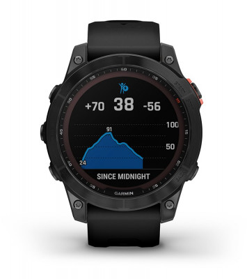 Przewaga Garmin Fenix 7 Solar Niebieskoszary z czarnym paskiem [010-02540-11]