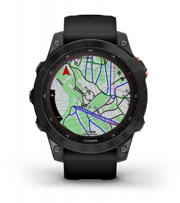 Przewaga Garmin Fenix 7 Solar Niebieskoszary z czarnym paskiem [010-02540-11]