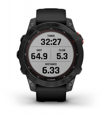 Przewaga Garmin Fenix 7 Solar Niebieskoszary z czarnym paskiem [010-02540-11]