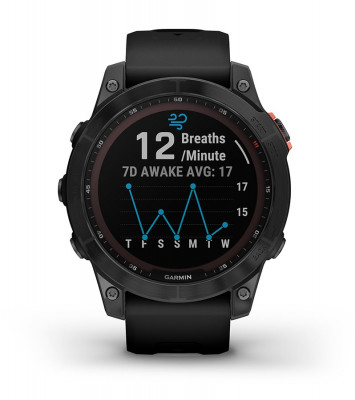 Cechy Garmin Fenix 7 Solar Niebieskoszary z czarnym paskiem [010-02540-11]