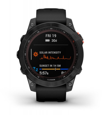 Garmin Fenix 7 Solar Niebieskoszary z czarnym paskiem [010-02540-11] - zalety