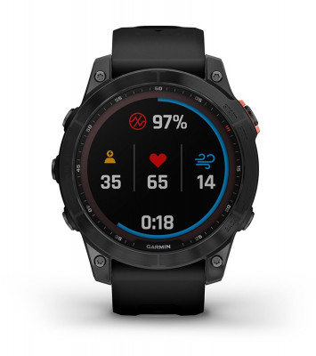 Funkcje Garmin Fenix 7 Solar Niebieskoszary z czarnym paskiem [010-02540-11]