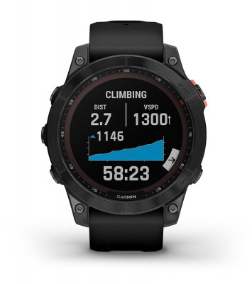 Garmin Fenix 7 Solar Niebieskoszary z czarnym paskiem [010-02540-11] cecha